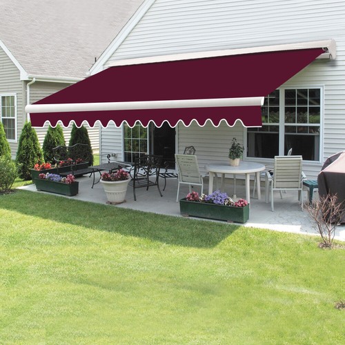 Retractable awning half - retractable,