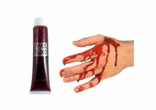 Fake Blood Halloween Red Vampire Zombie Make Up Fancy Dress Gory Wound Horror