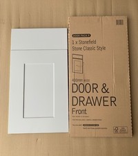 B&Q Kitchen 400mm BASE Drawer line Door +Drawer Stonefield Classic Shaker PACK P