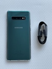 SAMSUNG GALAXY S10+ PLUS GREEN 128GB UNLOCKED VERY GOOD COND MOBILE PHONE