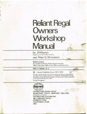 RELIANT REGAL MK3 MK4 MK5 MK6 3/25 3/30 21-E SALOON VAN 1956-73 WORKSHOP MANUAL