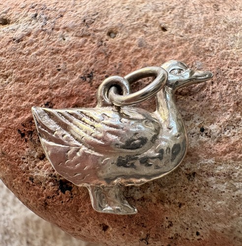 Vintage silver duck goose - vintage, or