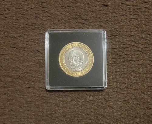 Shakespeare pound coin with - shakespeare,