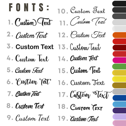 Custom personalised name - custom, vinyl