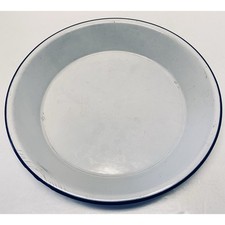 Vtg White EnamelWare 9 1/2"