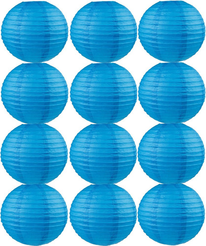 Pcs blue paper lanterns - pcs,