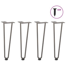 Hairpin Table Legs 42cm Solid