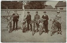BICYCLE PARADE FLOAT, WWI PATRIOTIC, MORRIS DANCERS - Social History RP Postcard