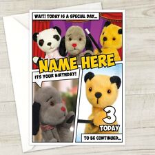 SOOTY AND SWEEP Personalised Birthday Card • personalized british tv puppets soo
