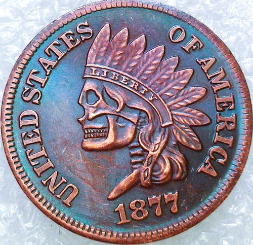 Hobo nickel style 1877 indian - nickel,