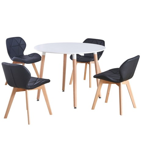 Round seat white - white, dinner