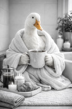 Duck Morning Coffee Bath Robe