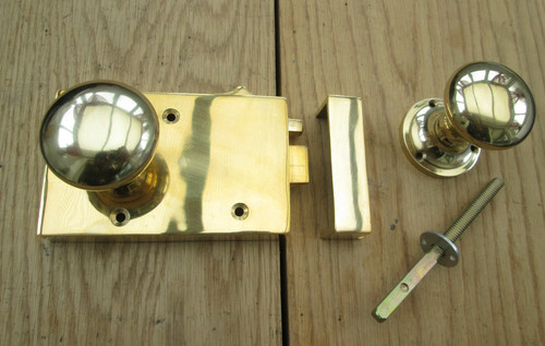 Georgian door rim - rim, lock