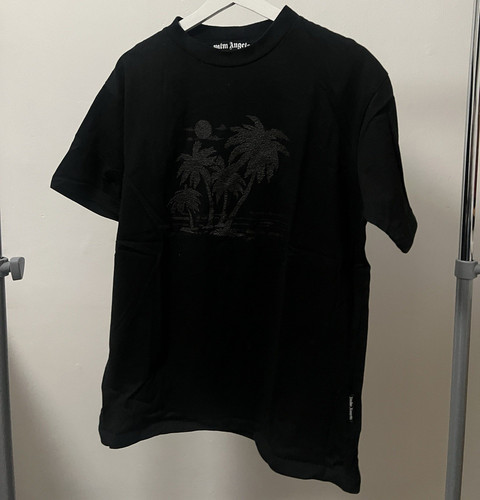 Palm angels black - palm, logo