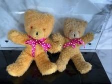 Set of 2 Wendy Bostons 1960’s Teddies 33cm & 29cm Tall In Good Condition