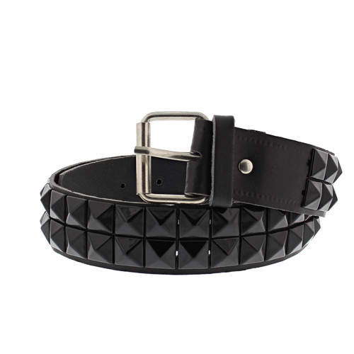 Two row black pyramid - black,