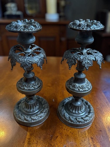 Pair fine bronzed - of, antique