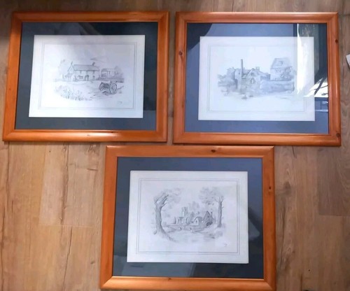 Vintage pencil drawings - pencil,