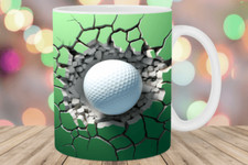 Custom Printed 3D Golf  11oz