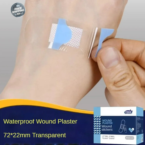 Transparent waterproof band - transparent,