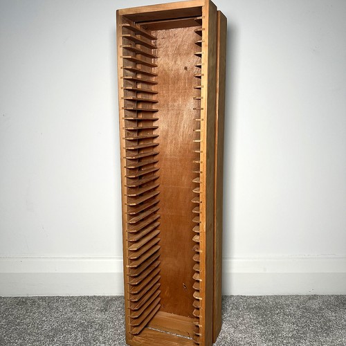 Vintage wooden rack - wooden, cd