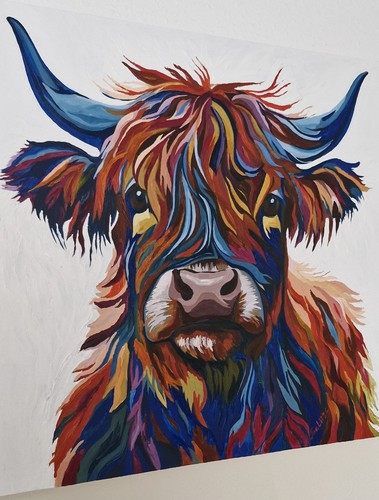 Highland cow painting - highland,