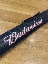 Budweiser Pool Snooker Cue Bag Holder Case pub bar man cave wall art 