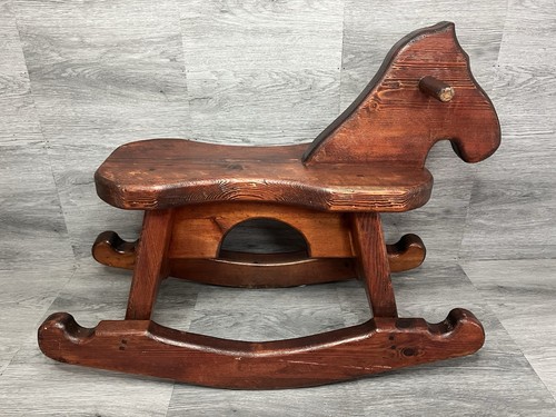 Vintage style wooden rocking - style,