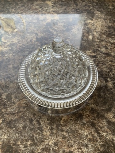 Vintage pressed glass - vintage, butter