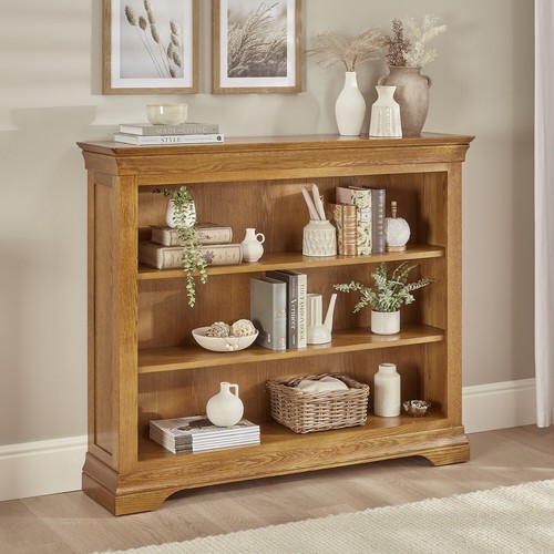 Wide low bookcase - bookcase, louis