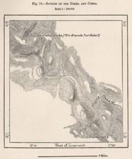 Sources of the Dimma and Comba rivers. Guinea/Mali 1885 old antique map chart