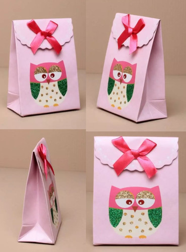 Owl gift box - with,