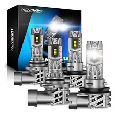 NOVSIGHT 9005 H11 LED Bulbs 600% Brightness HB3 High H8/H9 Low Dual Beam 40000LM
