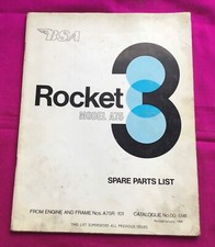 BSA Spare Parts List, A75, Rocket 3, 1969, 00-5141