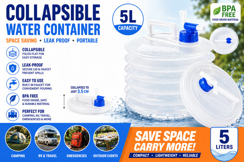 Collapsible water carrier - 5l,