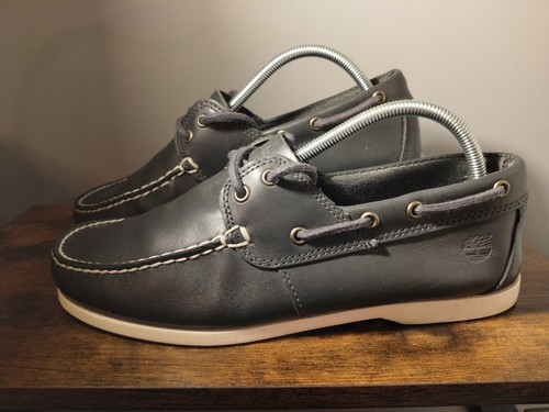 Timberland navy leather boat - navy,