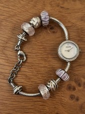 Accurist Ladies Silver Plated Charmed Watch LB1600HS