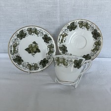 The Worcester Hop 'Mathon'  1965 Trio By Royal Worcester Fine Bone China