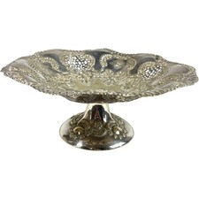 Mappin & Webb Silver Plated Ornate Bowl 9” Diameter Vintage Decor