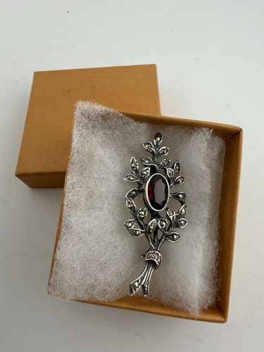 Vintage silver garnet - vintage,