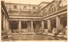 Vintage Postcard c1920s Roman Baths Bath England J. Salmon Ltd