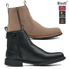 Mens Leather Ankle Boots
