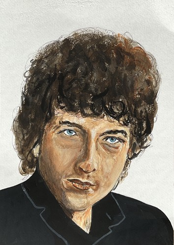 Bob dylan portrait - portrait, painting