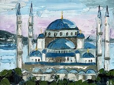 Blue Mosque Painting Original