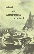 SHORROCK SUPERCHARGERS (REF MINI ANGLIA MINOR) ORIG EARLY '60s UK SALES BROCHURE