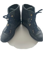 Louis vuitton Suede And Leather wedge trainer/boot/sneaker  Sz 4