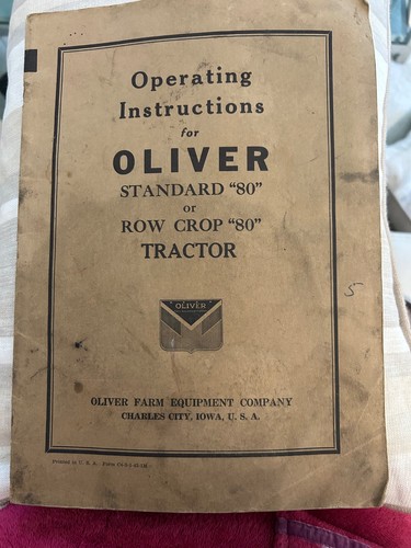 Vintage operating instructions - operating,