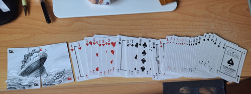 Titanic playing cards white - playing,