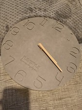 FLEXISTYLE Decorative Wall Clock ECO 30cm wooden hands silent movement New