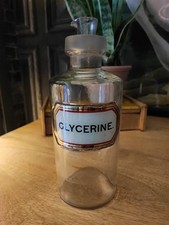 LARGE ANTIQUE 'GLYCERINE' APOTHECARY JAR/BOTTLE
